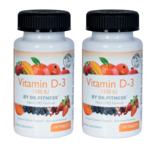 Vitamin D3 - 1500 IU – 100 Tablets (2 Bottles)