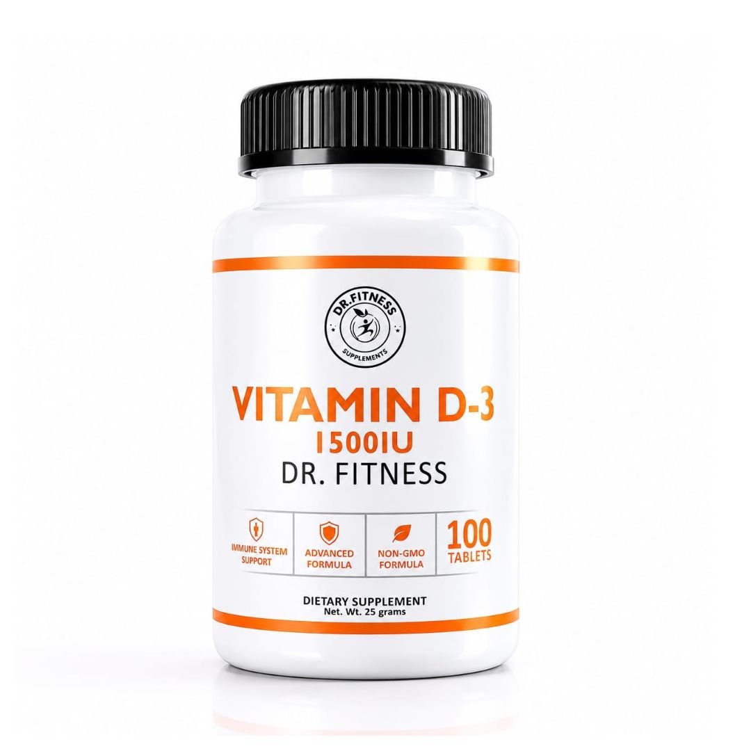 Dr.Fitness Vitamin D3-1500 IU- AD Vitamin D-3 -1500 IU - Image 1
