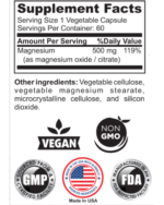 Magnesium 500mg - Minerals